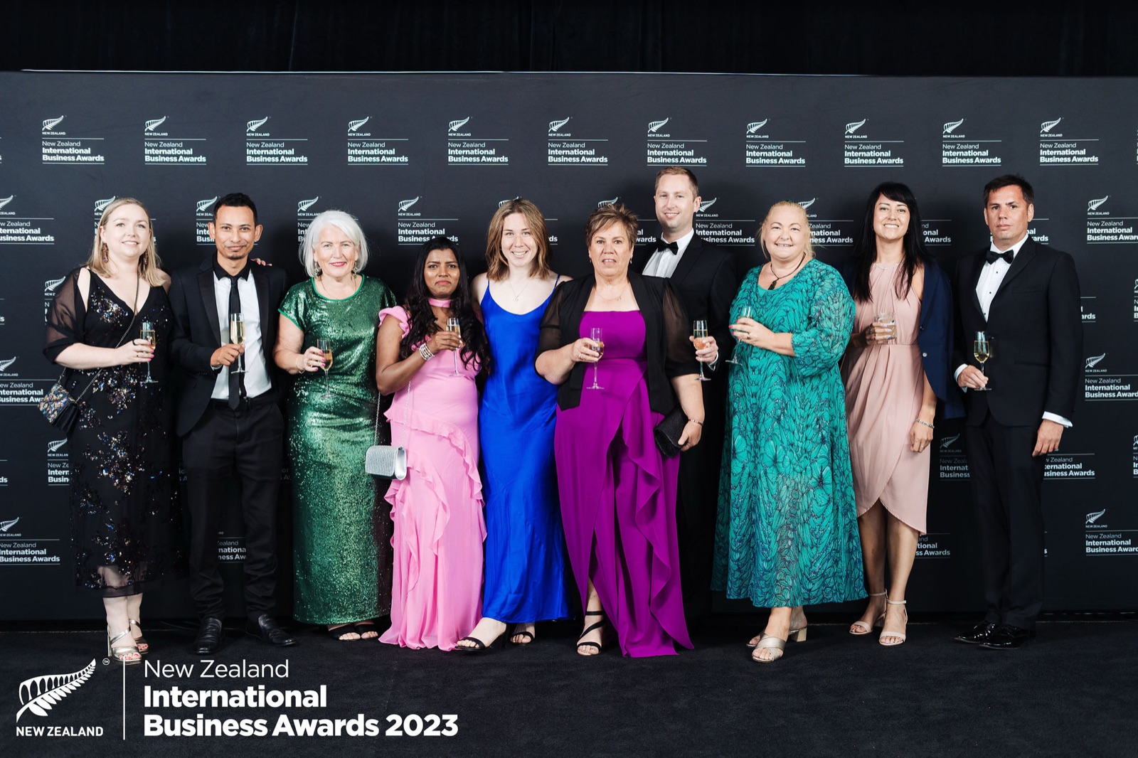 The Sentient team at the 2023 New Zealand International Business Awards
