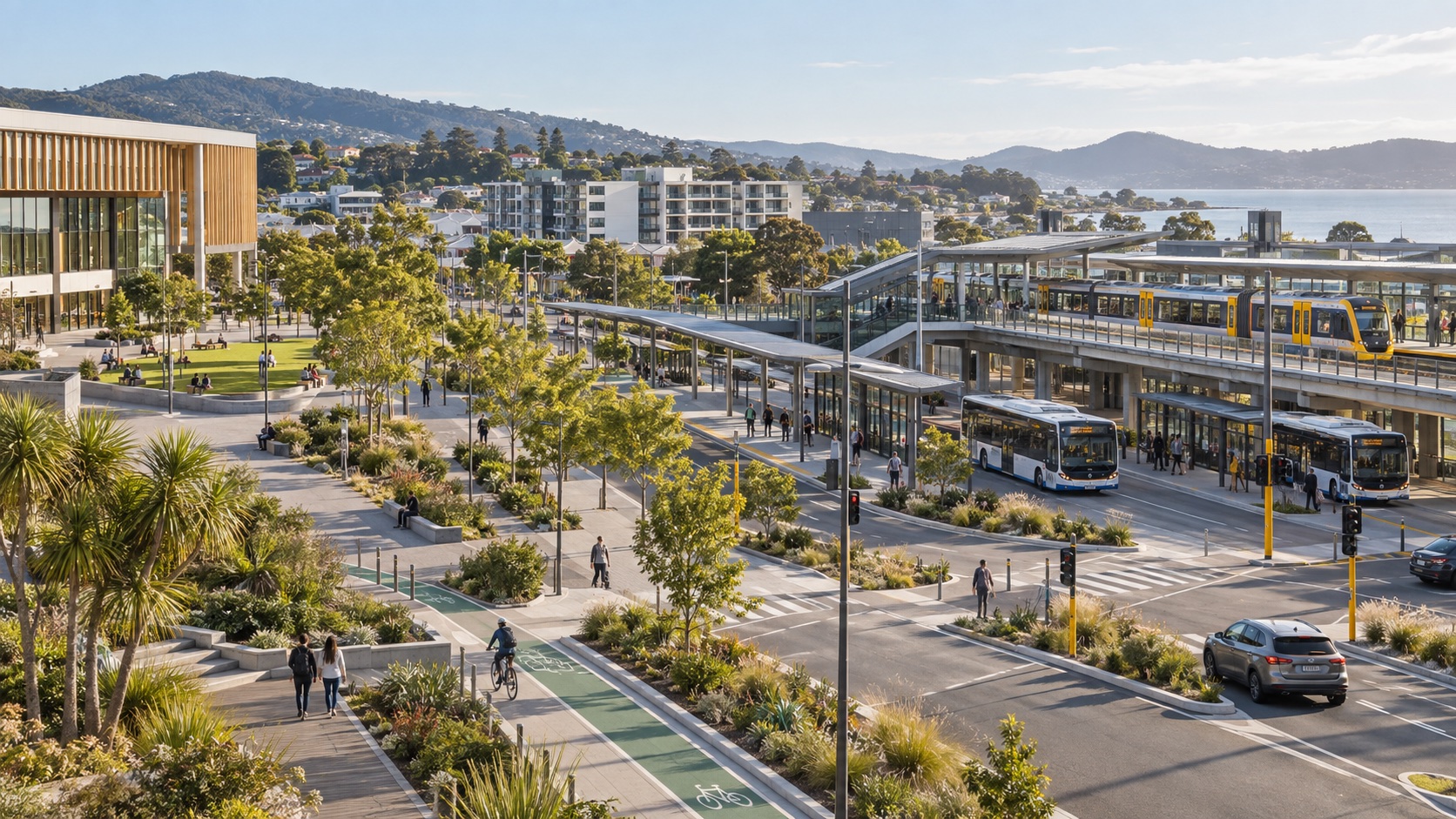 Connected public transport and community infrastructure